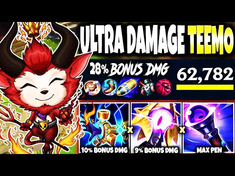 Ultra 28% Bonus True Damage TEEMO BUILD is here to Terrorize the RIFT 🔥 LoL Top Teemo s13 Gameplay