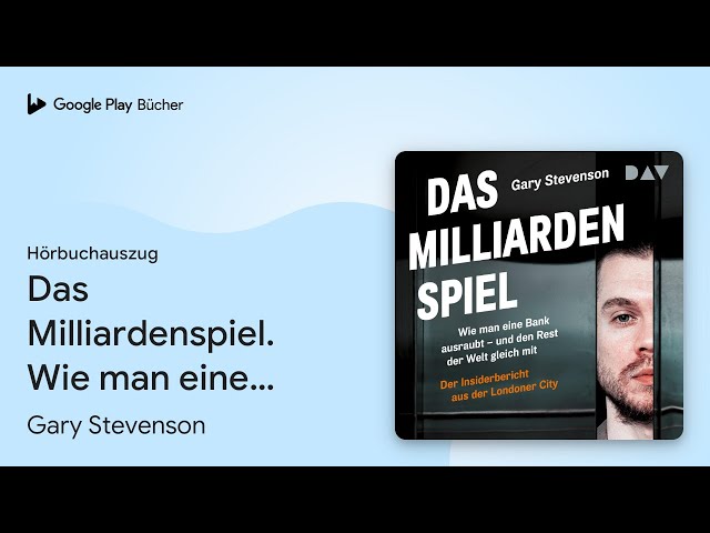 Vídeo relacionado con Das Milliardenspiel: Wie man eine Bank ausraubt – und den Rest der Welt gleich mit - Der Insiderbericht aus der Londoner City (German Edition)