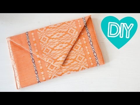 DIY Instructions Envelope Clutch easy to sew yourself - Sewing for beginners