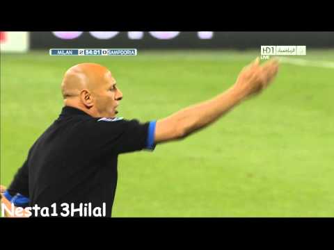 AC Milan 2 - 0 Sampdoria Cassano Goal HD 16-4-2011