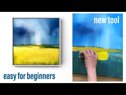 Unglaublicher Maltrick: Schau was passiert, wenn du eine Nagelbürste Abstrakte Malerei