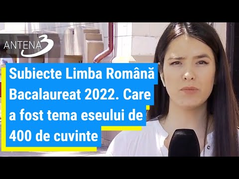 Subiecte Limba Română Bacalaureat 2022. Care a fost tema eseului de 400 de cuvinte