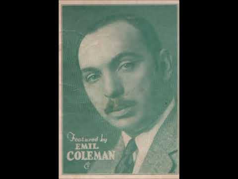 Emil Coleman's Orchestra "On The Alamo" Isham Jones song 1920s flapper jazz (era of Great Gatsby)
