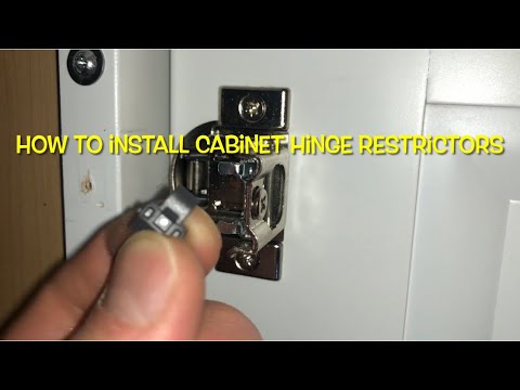 how to install cabinet hinge restrictors Blum 38C315B3...