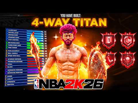 My "4-WAY TITAN" BUILD WILL RUIN NBA 2K26! BEST BUILD IN 2K26!