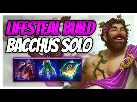 THICC BACCHUS SOLO LIFESTEAL BUILD! - Smite Bacchus solo gameplay  #smite #Bacchus