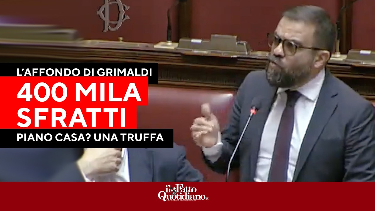 “400mila famiglie sfrattate e regali ai fondi speculativi”: l'atto d'accusa di Grimaldi alla Camera