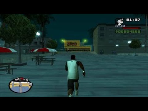 CJ says 'bang bang bang' and run