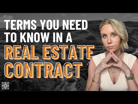 YOU NEED TO KNOW THESE TERMS..in a real estate purchase contract!  Audra Lambert 2024