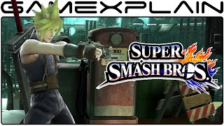 Smash Bros Wii U: Cloud Tour - All Moves, Taunts, & Final Smash