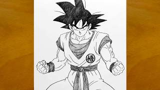 How to Draw Goku Step by Step | Easy Anime Sketch Tutorial