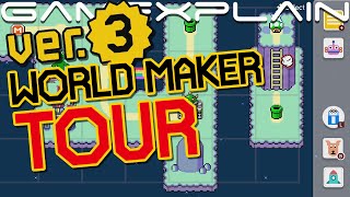 World Maker Tour in Super Mario Maker 2 - All Styles & Map Pieces!