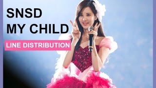 SNSD - My Child - Line Distribution