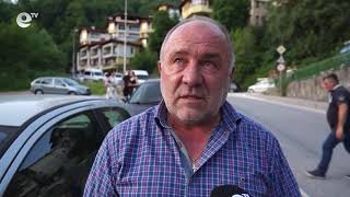 Пожар изпепели покрива на бизнес сграда в центъра на Смолян