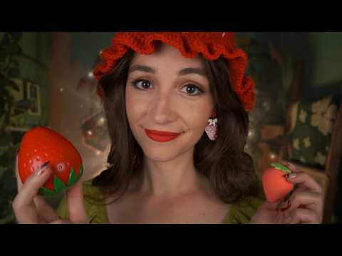 ASMR | Strawberry Spa Treatment ???? (layered sounds, whispers, personal attention)