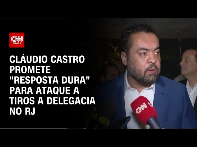 Cláudio Castro promete "resposta dura" para ataque a tiros a delegacia no RJ | CNN 360°