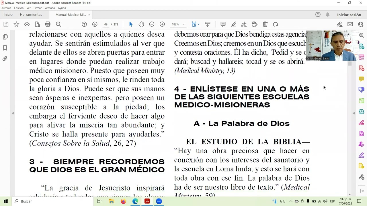 DONDE Y COMO SE ADIESTRAN OBREROS MEDICOS MISIONEROS?. CARLOS GOMEZ