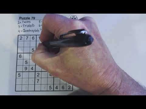 SudokuPrimer 28 - from twins to nonuplets in a hard puzzle