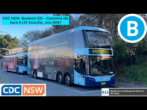 CDC NSW: Bustech CDi - Cummins ISL Euro 5 (ZF EcoLife), m/o 6091