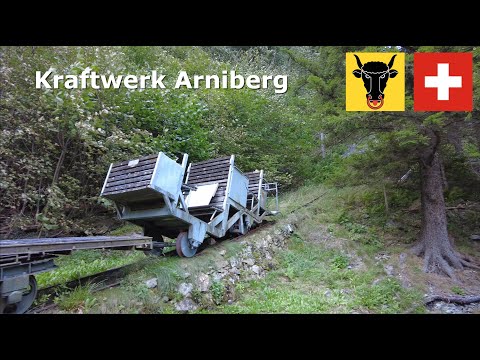 Arniberg (2/3) - Standseilbahn Kraftwerk Arniberg (September 2023) 4K