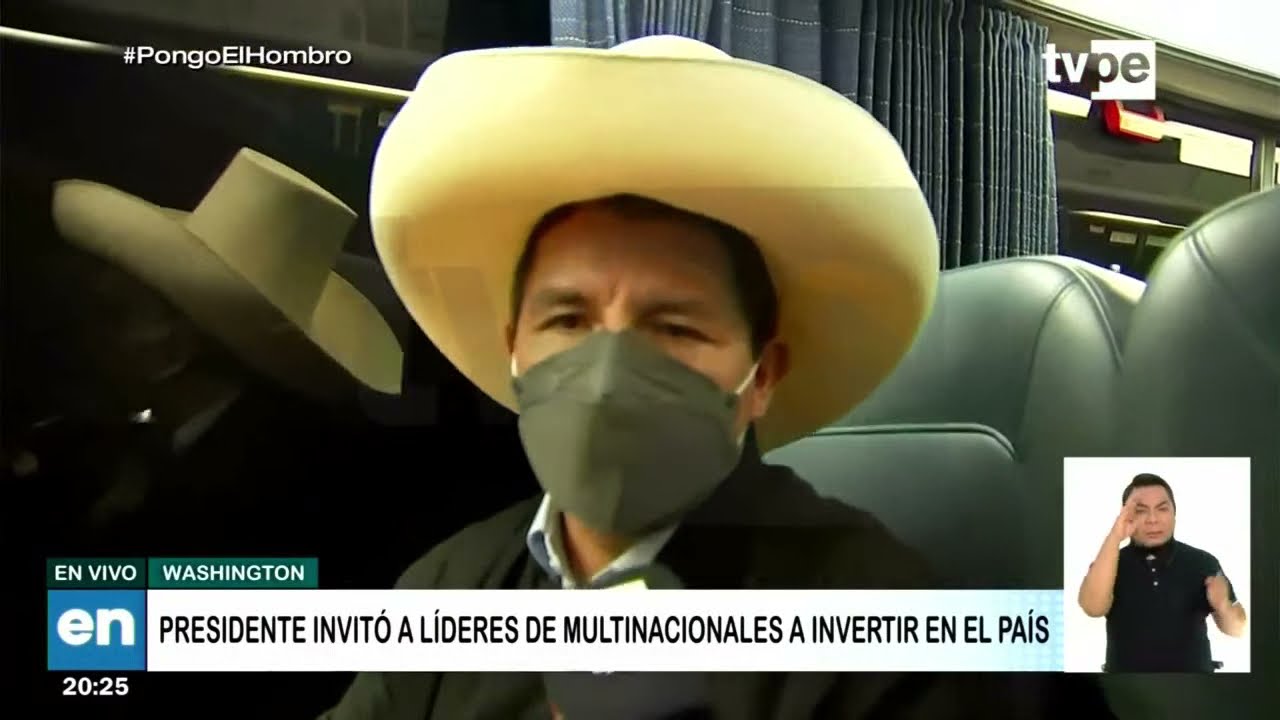 Statements by President Pedro Castillo from the United States