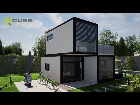 LIVING 54-3 2G, 54m², Containerhaus, Ferienhaus, Mobilheim, Tinyhouse, Tinyhaus, Modulhaus
