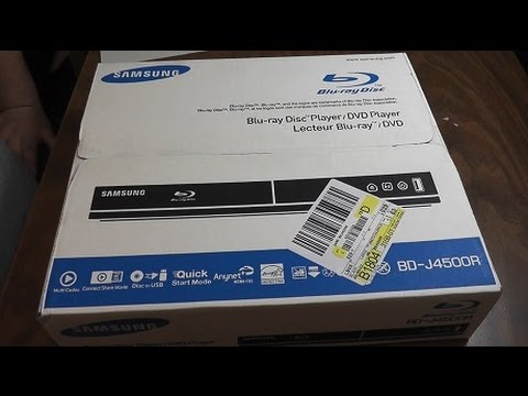 Unboxing Of A Samsung BD J4500R Bluray Player Maxwell's World