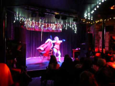 Whimsy Blue - Burlesque Perfomer - Santa Claus is Coming to Town.