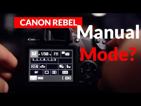 Canon Rebel T7 - How to shoot in manual mode