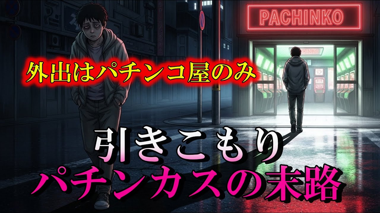 引きこもりが唯一外出するのは、パチ屋へ行くときだけ！完全に狂った引きこもりパチンカスの末路...