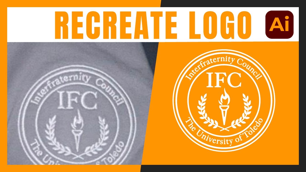 Redesigning IFC Logo | Vectorize | Adobe Illustrator 2025