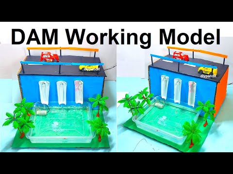 dam working model for science project exhibition new innovative design diy howtofunda
