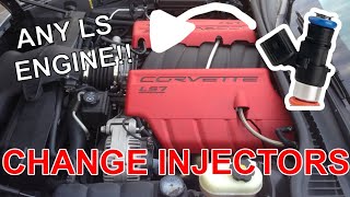 How to Change Fuel Injectors on any LS motor (Corvette C5/ C6, Camaro, G8, GTO) LS1 LS2 LS3 LS6 LS7