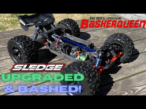 Traxxas Sledge Servo Upgrade (The Basherqueen Carbon Fibre Shock Towers)