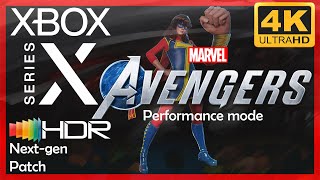 [4K/HDR] Marvel's Avengers (Next-Gen Patch) / Xbox Series X Gameplay / Performance Mode (60 fps)