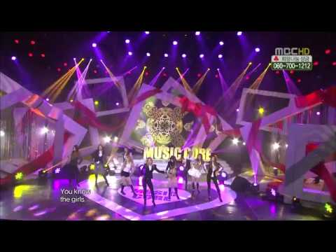 111210 SNSD MBC Music Core Performance HD - The Boys