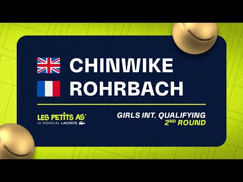 Les Petits As 2023 | Girls International Qualifications 2R | Grace Chinwike vs Elisa Rohrbach
