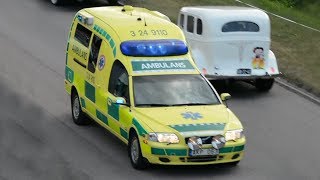 preview picture of video 'Ambulance 3 24-9110 Västerås [SE | 7.2013]'
