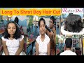 College Girl Long To Short Boy Hair Cut II Rabin Das Star Howrah
