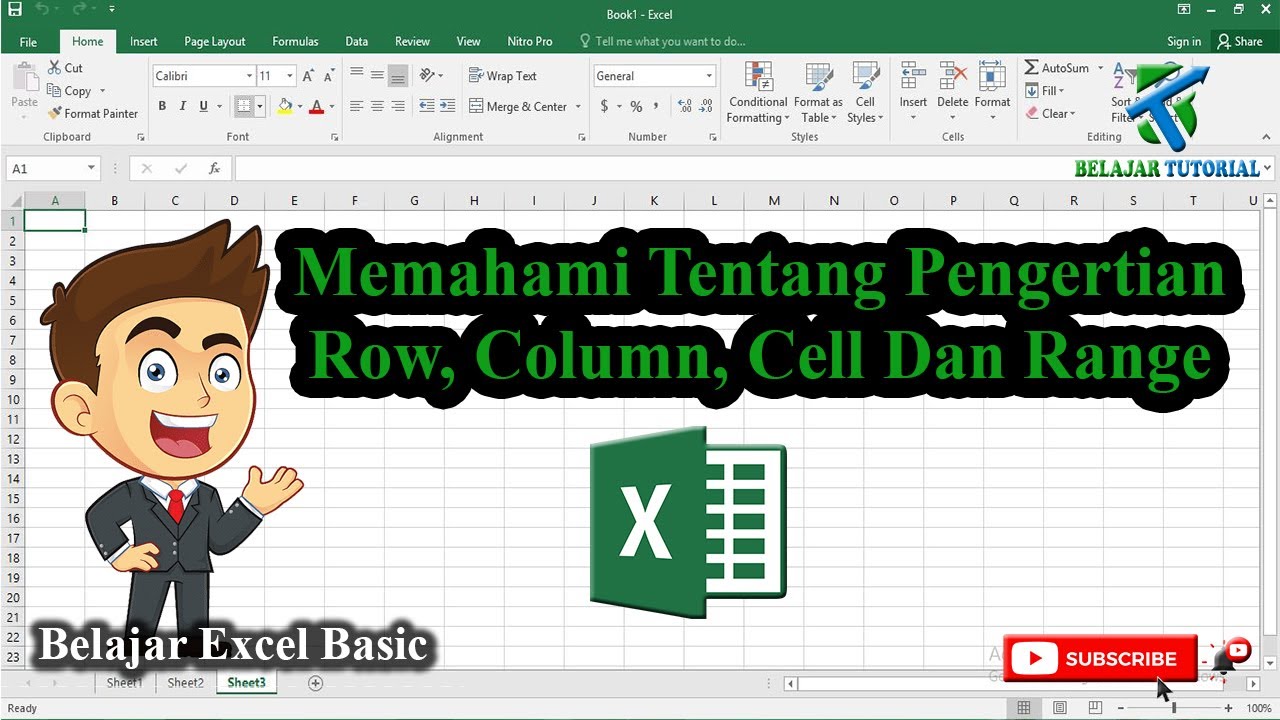 Memahami Pengertian Row, Column, Cell Dan Range Pada Excel