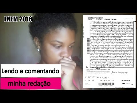 LENDO E COMENTANDO MINHA REDAÇÃO NO ENEM | Jéssica Braga