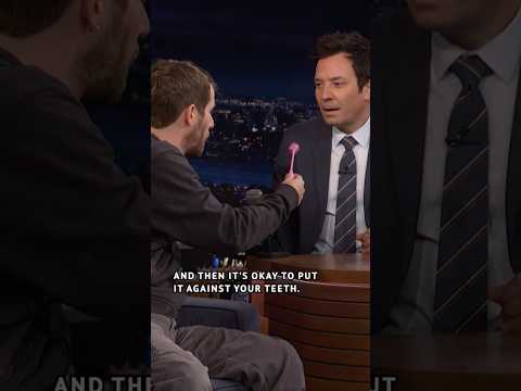 #LinusSebastian shows #MarcelloHernandez & Jimmy the Lollipop Star! #FallonTonight