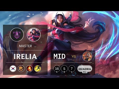 Irelia Mid vs Qiyana - KR Master Patch 9.15