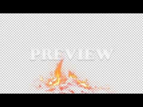 Real Fire Flame 1 - Pre Keyed with Alpha Channel