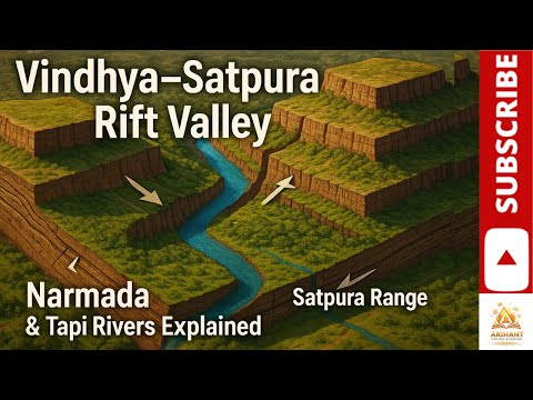 Vindhya & Satpura Ranges Explained | Rift Valley of Narmada & Tapi Rivers | Central India Geography