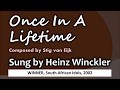 Heinz Winckler Once In A Lifetime Lyrics