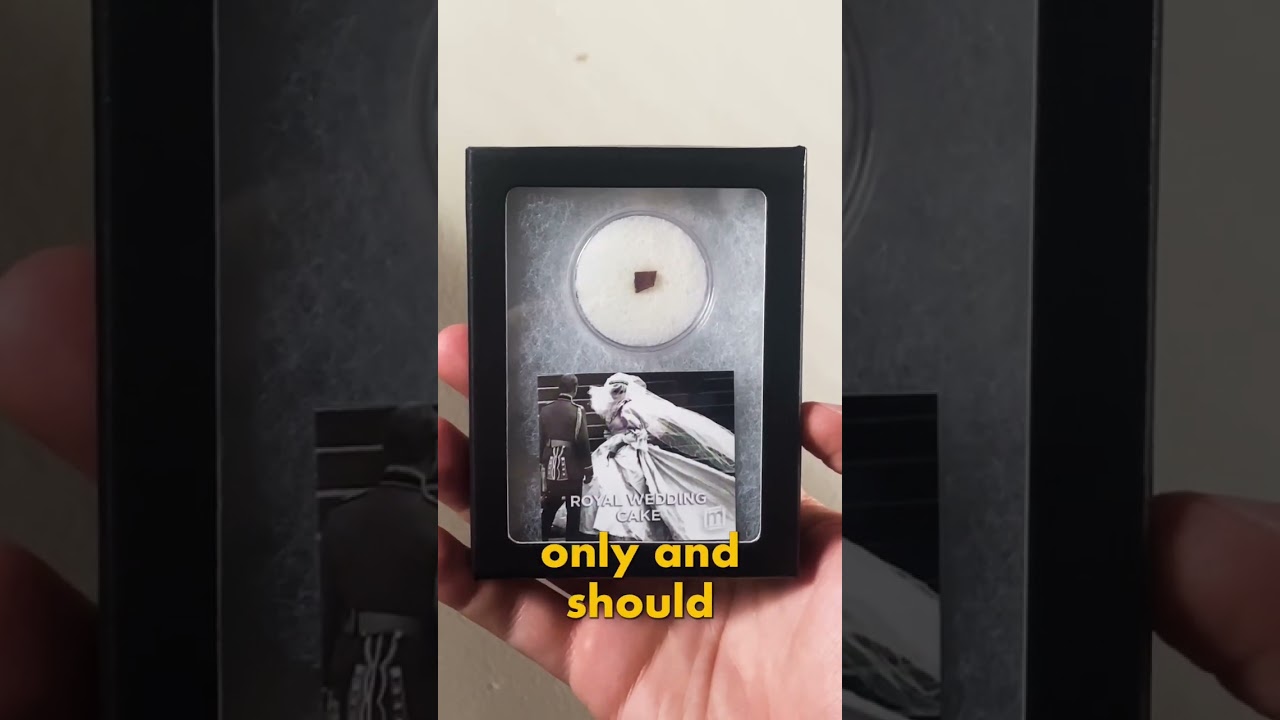 Watch video I own a PIECE OF THE ROYAL WEDDING CAKE! #mysterybox #rare #unboxing Now I own a PIECE OF THE ROYAL WEDDING CAKE! #mysterybox #rare #unboxing