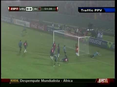 Uruguay ( 2 ) 1-1 ( 1 ) Costa Rica 11/18/2009 ultimo Clasificado a el Mundial 2010