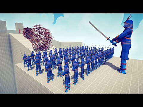 100x SAMURAI + GIANT vs EVERY GOD -🏹 Totally Accurate Battle Simulator TABS