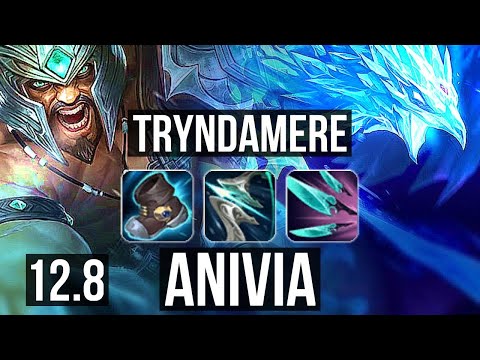 TRYNDAMERE vs ANIVIA (MID) | 2.1M mastery, 9/1/3, 500+ games, Godlike | KR Diamond | 12.8